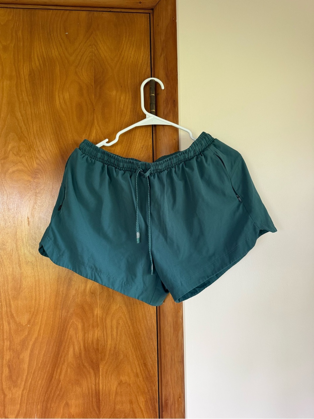 Women's Athletic Drawstring Shorts in Teal